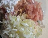 A picture of step 2 of ★ Steamed broccoli meat ball ★.