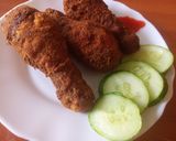A picture of step 6 of Tumeric Crumb Coated Chicken.