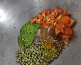 હરીયાળી પુલાવ (Hariyali Pulao Recipe In Gujarati) રેસીપી સ્ટેપ3ફોટો