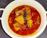 A picture of step 9 of Khatta meetha pumpkin.