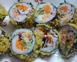 Hình bước làm 7 của món Sushi chiên giòn