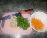 Foto langkah ke 1 dari resep Telur Dadar Bayam Wortel Bakso (149).