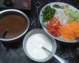 A picture of step 1 of Falafel Salad.