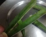 A picture of step 1 of Masaledar Bhindi.
