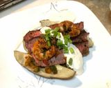 A picture of step 9 of Pan Seared Surf n’ Turf Potacos.