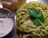 A picture of step 5 of Pudina Rice.
