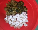 Foto langkah ke 2 dari resep 043. Tumis Sawi Asin Tahu Taoge.