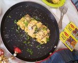 A picture of step 7 of Masala Khandvi.