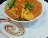 A picture of step 9 of Paneer Kolhapuri.