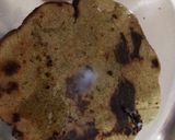 A picture of step 4 of Bajra roti.