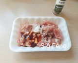 A picture of step 2 of Sweet and Sour Pork.