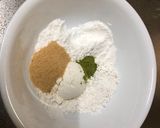 A picture of step 1 of Japanese Matcha Pancake.