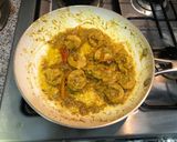A picture of step 5 of Curry Shrimp with Coconut Cream.