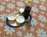 A picture of step 1 of Roohafza Shake.