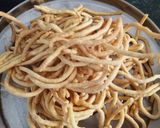 A picture of step 2 of Besan ki Mithi Sev.
