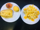Tarta de durazno y piña invertida