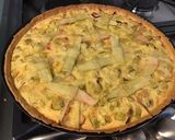 Une image de l'étape 12 de Tarte géante « noeuds » à la rhubarbe du jardin et crème vanille (pâte brisée au sirop d érable).