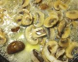 A picture of step 2 of Mushrooms and Swiss Eggs.