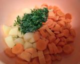 Sütőzacskóban sült csirkemell zöldségekkel (diétás) recept fázis 3 fotója