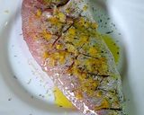 Foto del paso 3 de la receta: Breca torrada a la plancha con vuelco de tomates cherrys marina