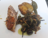 Foto del paso 9 de la receta: Paletilla de cordero al horno con setas y pimientos