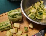 Foto del paso 2 de la receta: Esalada tibia: repollitos de Bruselas, zuquini y algo mas
