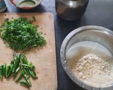 A picture of step 2 of Dahi kadi.