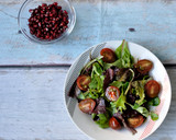 Foto del paso 1 de la receta: Ensalada de langostinos y granada
