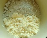 A picture of step 1 of Cheesy Bajra Pancakes.