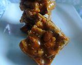A picture of step 8 of Almond chikki.