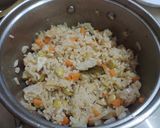 A picture of step 3 of Lima beans pulao.