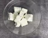 A picture of step 1 of Paneer Chilli.