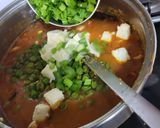 A picture of step 9 of Tiranga Sabzi-Green Chana Paneer Sabzi(Kathiawadi style).