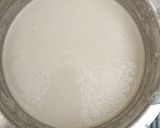 A picture of step 1 of Masala Dosa with Sambar and Coconut Chutney.