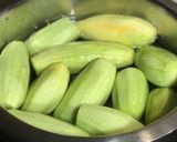 A picture of step 1 of Kheer-Potol/Parwal or Potol Mishti.