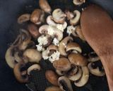 A picture of step 3 of Mi-shrooms (Miso mushrooms) - vegan.