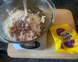 A picture of step 2 of Mini Egg Blondies.