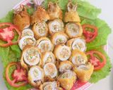 Hình bước làm 6 của món Mực dồn trứng muối chiên xù 💁‍♀️