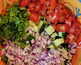 A picture of step 1 of Mediterranean fruit salad 🍓.