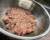 A picture of step 1 of Lamb meatballs / keema kofta.