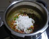A picture of step 5 of Chettinad veg biryani.