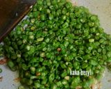 Foto langkah ke 1 dari resep Dadar Telur Kacang Panjang Dan Sosis.