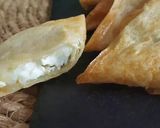 Une image de l'étape 4 de Samoussas Chèvre miel menthe.