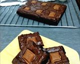 Foto langkah ke 9 dari resep Fudgy and Shiny Crust Brownies Panggang + Tips.