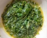 A picture of step 8 of Amarnatha bhaji.