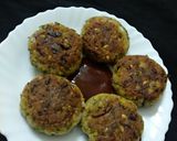 A picture of step 4 of Green Moong Oats Tikki.