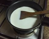 A picture of step 1 of Milk Warabi Mochi (Japanese Sweets).