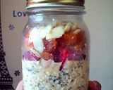 Foto langkah ke 5 dari resep Overnight Oatmeal Series: Prunus Festival.