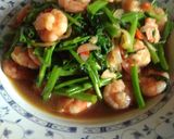 Foto langkah ke 9 dari resep Tumis kangkung udang simple.
