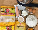 Foto langkah ke 1 dari resep Bakpao Labu Kuning Hotdog.